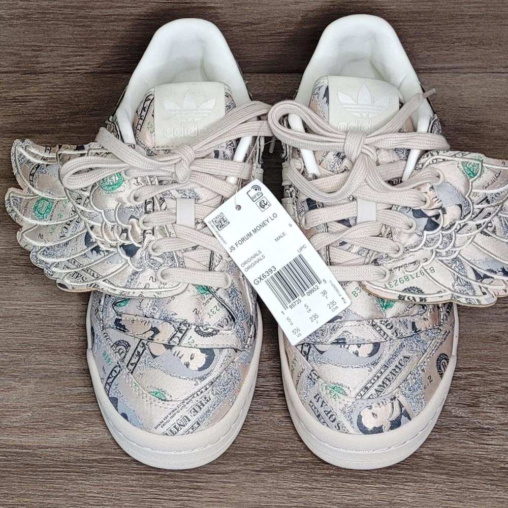 Adidas Mens Jeremy Scott Forum Wings 1.0 Low Money Sneaker Shoes Size 5.5